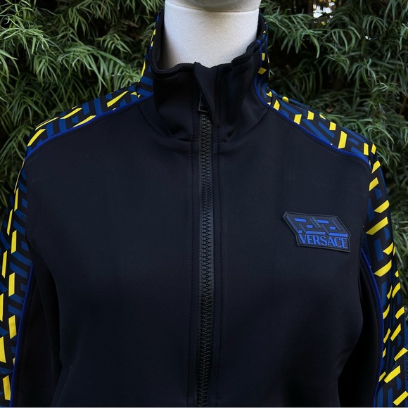 NWT VERSACE Greca Logo Track Jacket - Picture 4 of 11